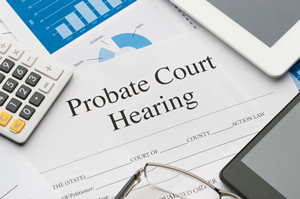 image of probate hearing document